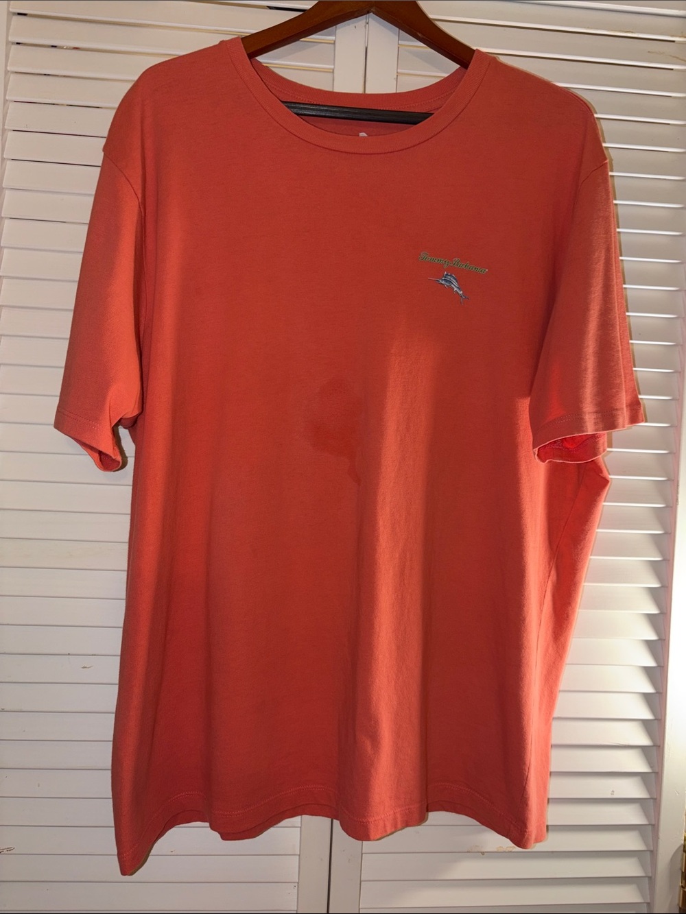 Tommy Bahama Relax Fit Orange Short Sleeve T-Shirt with Graphic Design XL TL